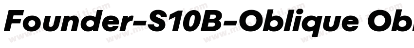 Founder-S10B-Oblique Oblique字体转换